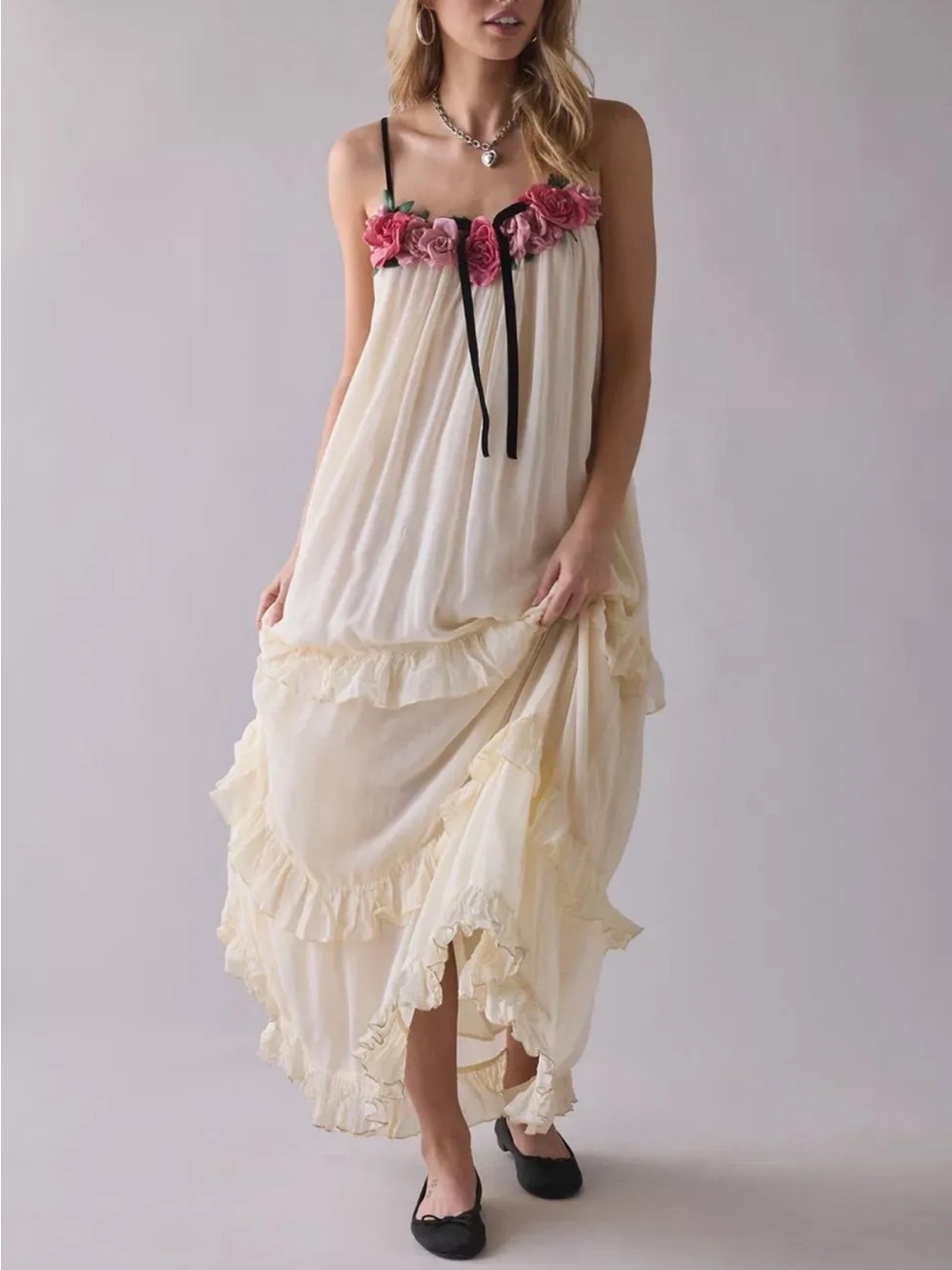 ROSALIE EMBELLISHED MAXI DRESS